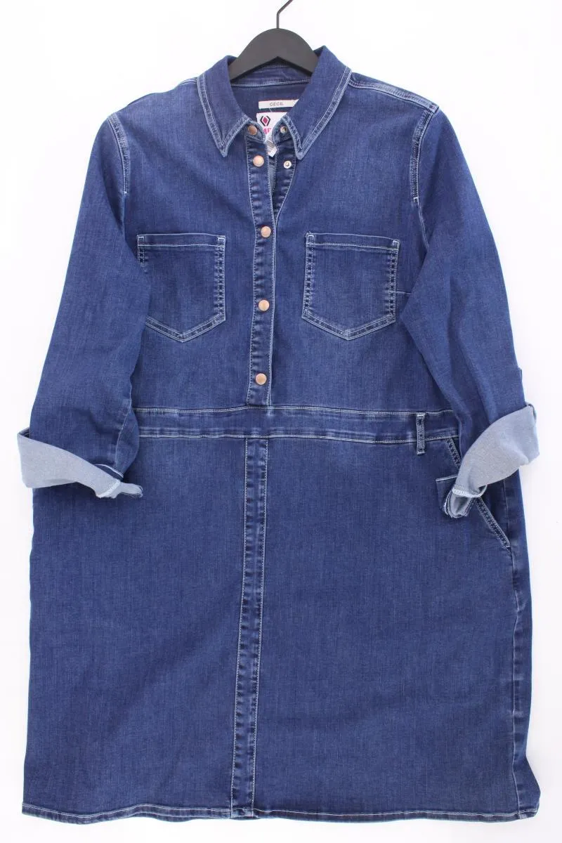 Cecil Jeanskleid Gr. XXL neuwertig 3/4 rmel blau aus Baumwolle