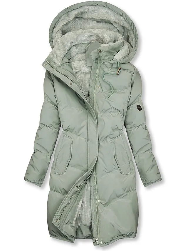 Kleid mit V-Ausschnitt und kalter Schulter