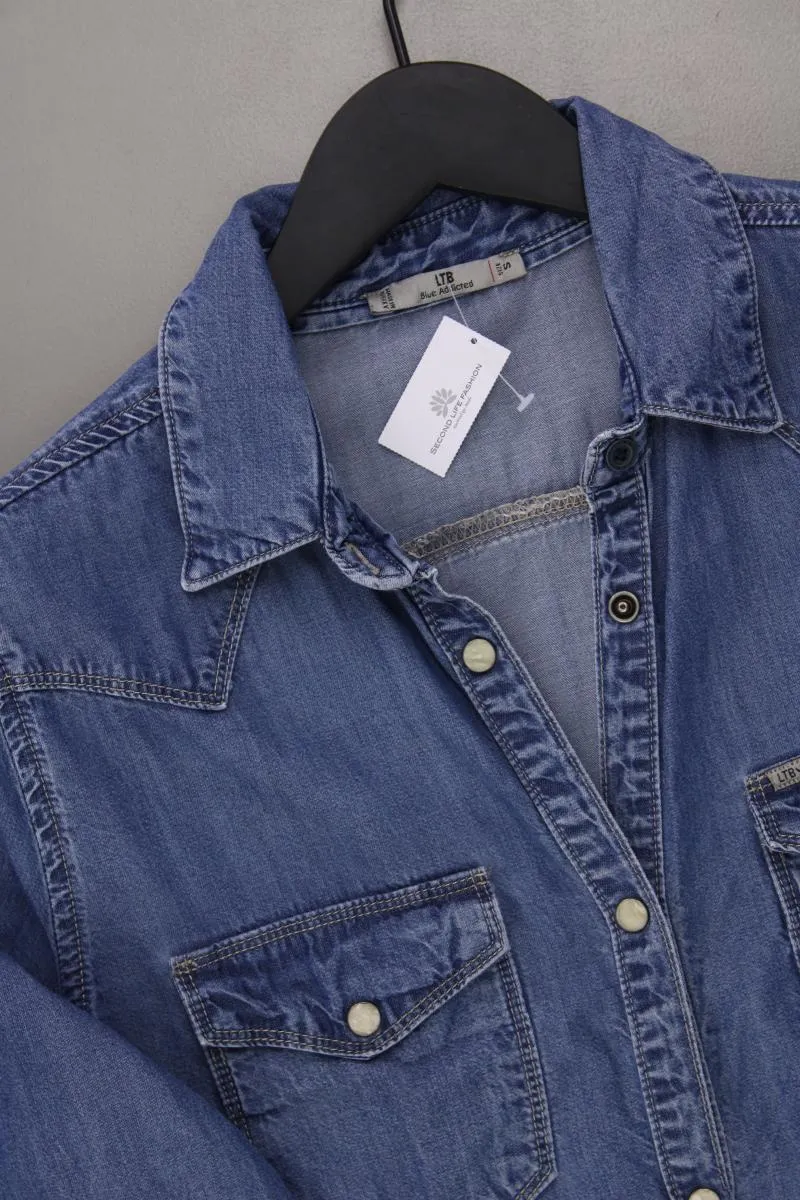 LTB Jeanskleid Gr. S Langarm blau aus Lyocell