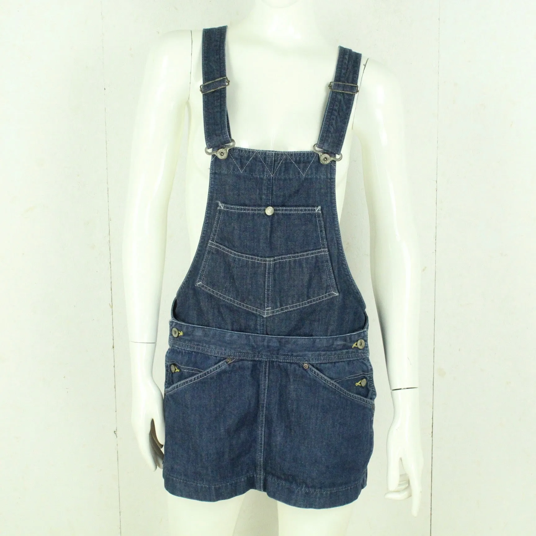 Second Hand LEE Jeanskleid Gr. L blau Latzkleid Dungaree Denim (*)
